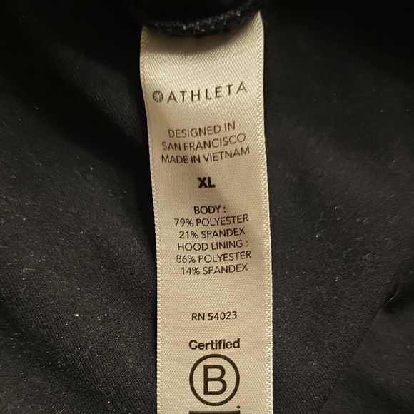 Athleta Women's Black Hoodie Sweatshirt - Picture 13 of 14